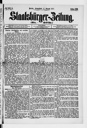 Staatsbürger-Zeitung on Aug 11, 1877