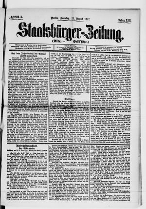 Staatsbürger-Zeitung on Aug 12, 1877