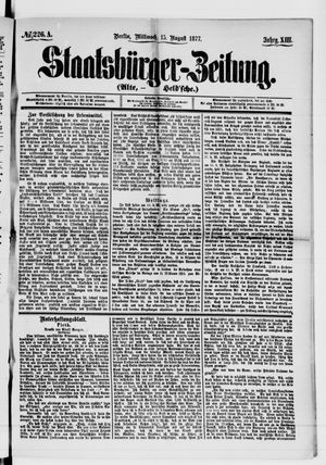 Staatsbürger-Zeitung vom 15.08.1877