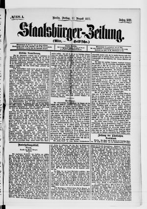 Staatsbürger-Zeitung on Aug 17, 1877