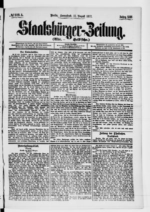 Staatsbürger-Zeitung on Aug 18, 1877