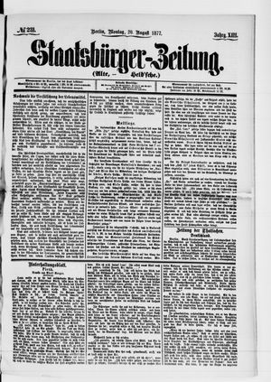 Staatsbürger-Zeitung on Aug 20, 1877