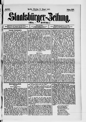 Staatsbürger-Zeitung vom 21.08.1877