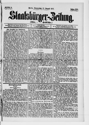 Staatsbürger-Zeitung vom 23.08.1877