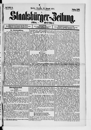 Staatsbürger-Zeitung vom 28.08.1877