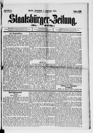 Staatsbürger-Zeitung on Sep 1, 1877
