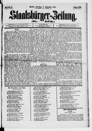 Staatsbürger-Zeitung vom 02.09.1877