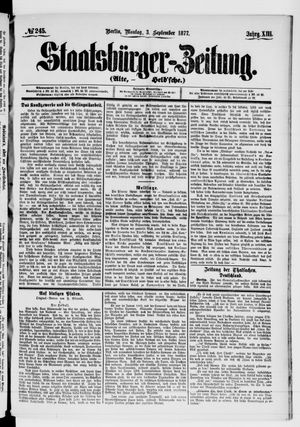 Staatsbürger-Zeitung vom 03.09.1877