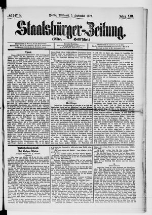 Staatsbürger-Zeitung on Sep 5, 1877