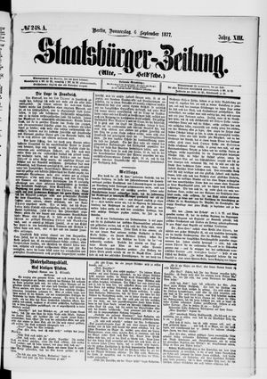 Staatsbürger-Zeitung on Sep 6, 1877