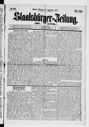 Staatsbürger-Zeitung on Sep 10, 1877