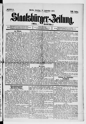 Staatsbürger-Zeitung on Sep 16, 1877