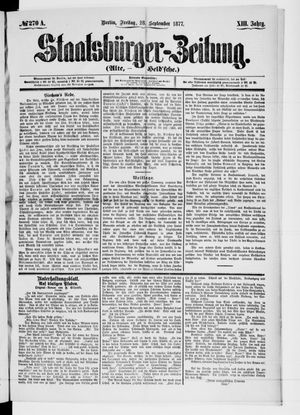 Staatsbürger-Zeitung vom 28.09.1877