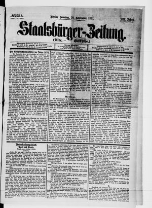 Staatsbürger-Zeitung on Sep 30, 1877