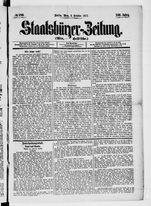 Staatsbürger-Zeitung on Oct 8, 1877