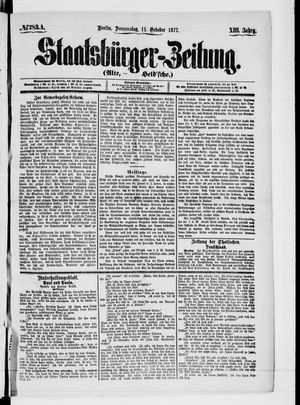 Staatsbürger-Zeitung on Oct 11, 1877