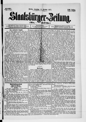 Staatsbürger-Zeitung vom 14.10.1877