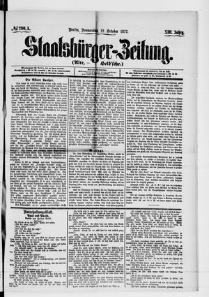 Staatsbürger-Zeitung vom 18.10.1877