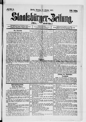 Staatsbürger-Zeitung vom 22.10.1877