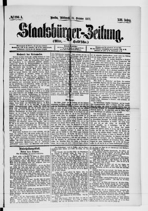 Staatsbürger-Zeitung vom 24.10.1877