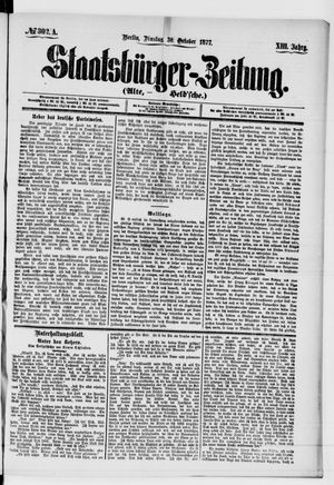 Staatsbürger-Zeitung vom 30.10.1877