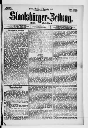 Staatsbürger-Zeitung vom 05.11.1877
