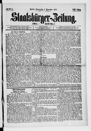 Staatsbürger-Zeitung on Nov 8, 1877