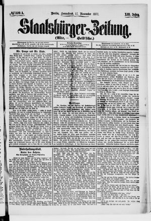 Staatsbürger-Zeitung vom 17.11.1877