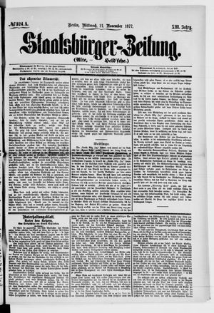 Staatsbürger-Zeitung vom 21.11.1877