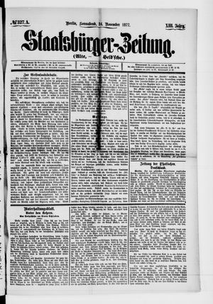 Staatsbürger-Zeitung vom 24.11.1877