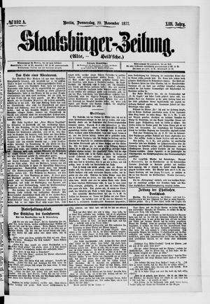 Staatsbürger-Zeitung on Nov 29, 1877