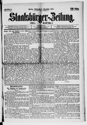 Staatsbürger-Zeitung on Dec 5, 1877