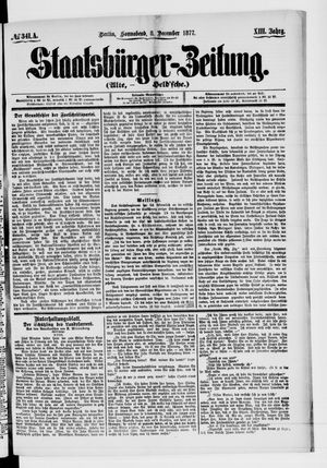 Staatsbürger-Zeitung on Dec 8, 1877