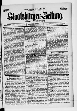 Staatsbürger-Zeitung on Dec 9, 1877