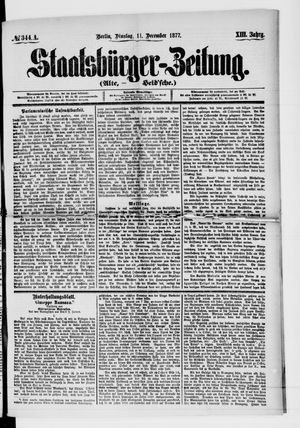 Staatsbürger-Zeitung on Dec 11, 1877