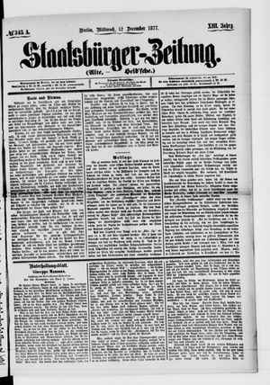 Staatsbürger-Zeitung vom 12.12.1877
