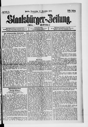 Staatsbürger-Zeitung on Dec 13, 1877