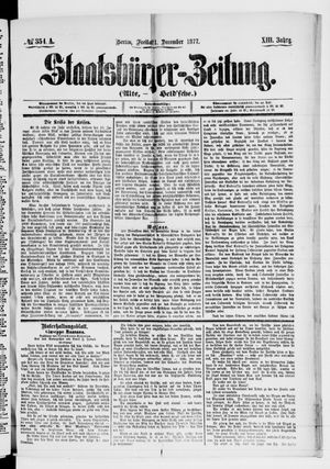Staatsbürger-Zeitung on Dec 21, 1877