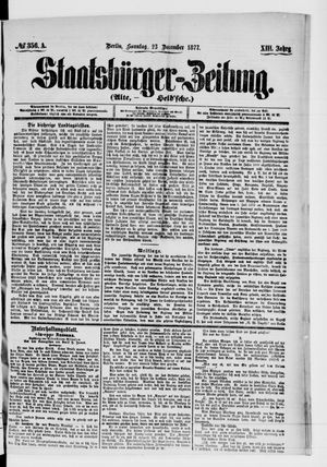Staatsbürger-Zeitung vom 23.12.1877