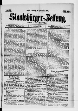 Staatsbürger-Zeitung on Dec 24, 1877