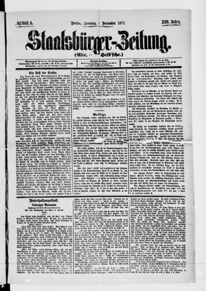 Staatsbürger-Zeitung vom 30.12.1877