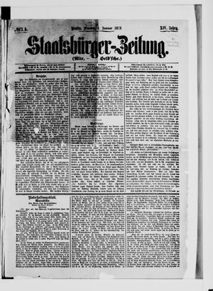 Staatsbürger-Zeitung on Jan 1, 1878