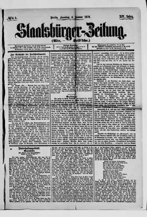 Staatsbürger-Zeitung on Jan 6, 1878