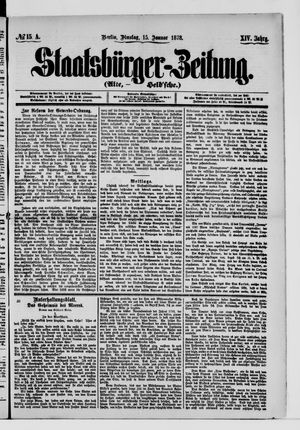 Staatsbürger-Zeitung vom 15.01.1878