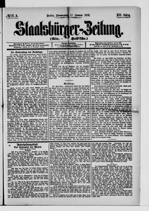 Staatsbürger-Zeitung on Jan 17, 1878