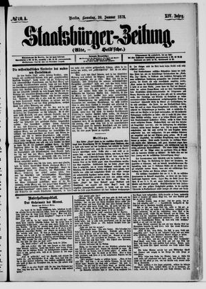 Staatsbürger-Zeitung on Jan 20, 1878