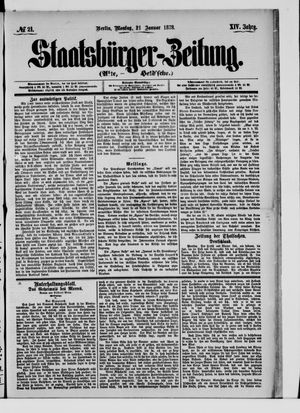 Staatsbürger-Zeitung vom 21.01.1878