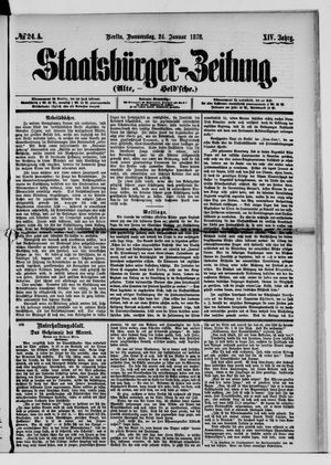 Staatsbürger-Zeitung on Jan 24, 1878