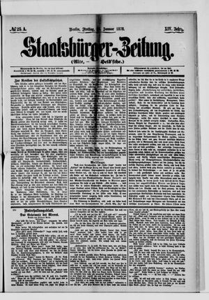 Staatsbürger-Zeitung on Jan 25, 1878