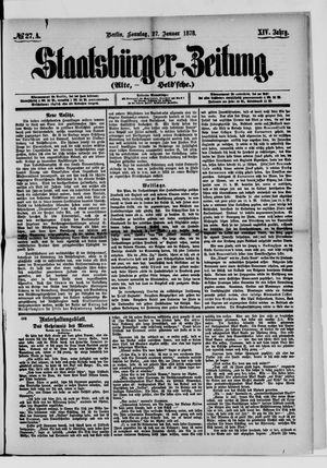 Staatsbürger-Zeitung on Jan 27, 1878